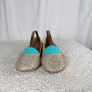 Style & Co. Gold with Sparkles  Flats Women's Shoes Size 6M